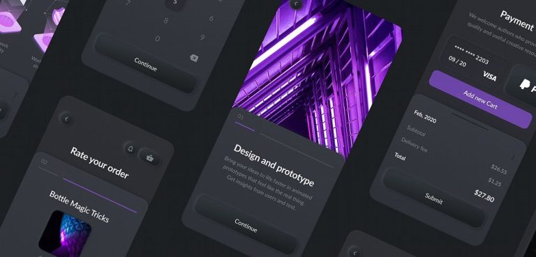 Free Figma Neumorphic Dark Elements - Xd File