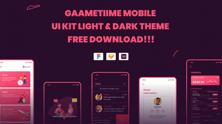 Game UI Kit Adobe XD - Xd File