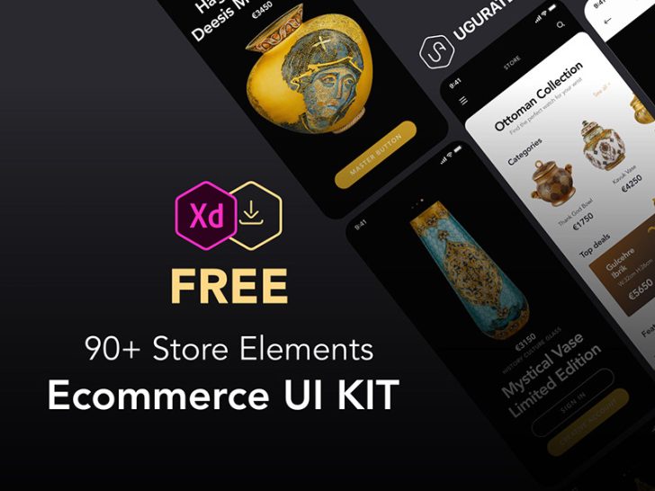 Free eCommerce UI Kit Adobe XD Templates - Free Adobe Xd File