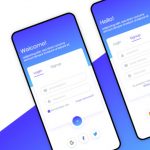 Signup login Screen XD Mobile Template