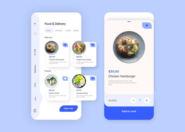 Free Food Delivery XD App Template - Free Adobe Xd File