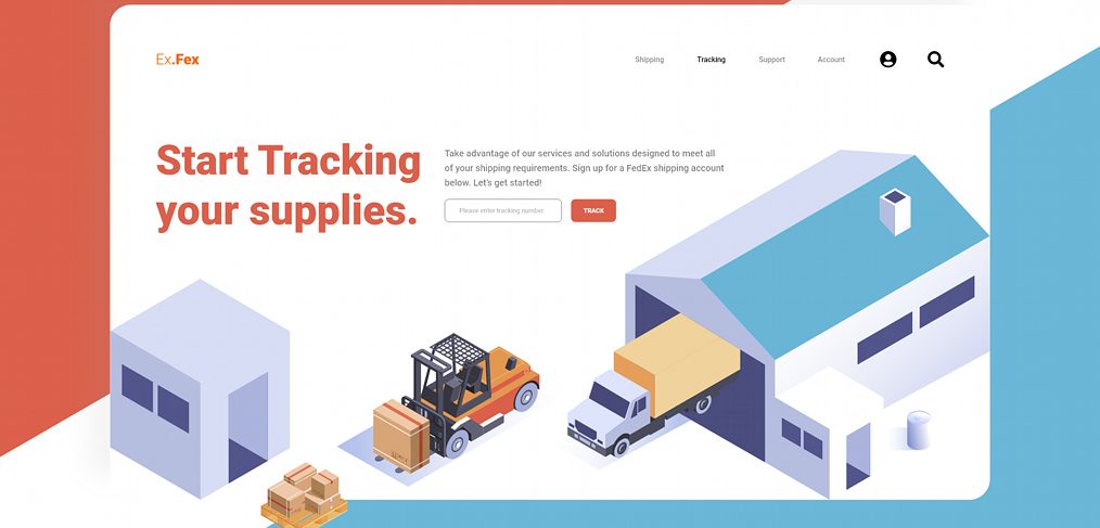 Transport Company Hero Concept