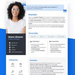 Adobe XD UX Persona Template