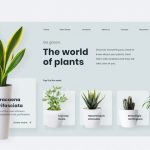 Animated Plants Website XD Template