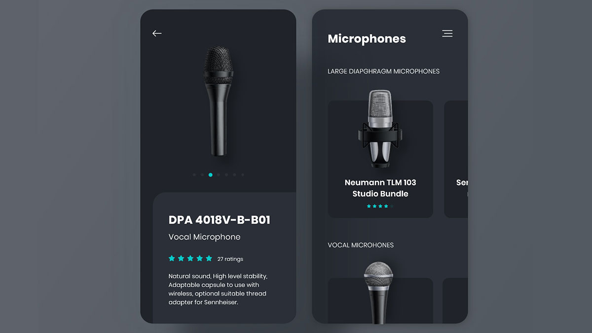 Dark Microphones App