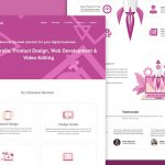 Digital Agency Website XD Template