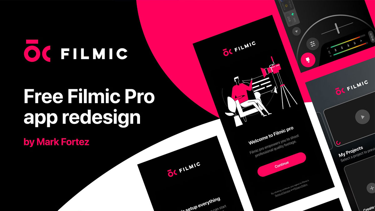 Free Filmic App XD Mobile Template