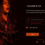 Music Website Login Xd Design Template