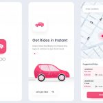 Ride Sharing Mobile App XD Template