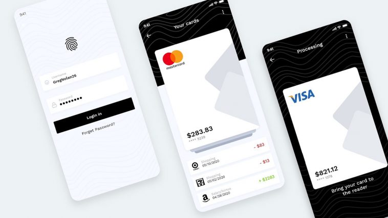 Free Mobile Wallet App Concept XD Template Free Download - Xd File