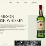 Online Beverages Sale Website Template XD