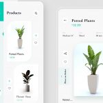 Free Plants App Screen Template Adobe XD