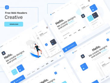 Free Creative Website Headers Set