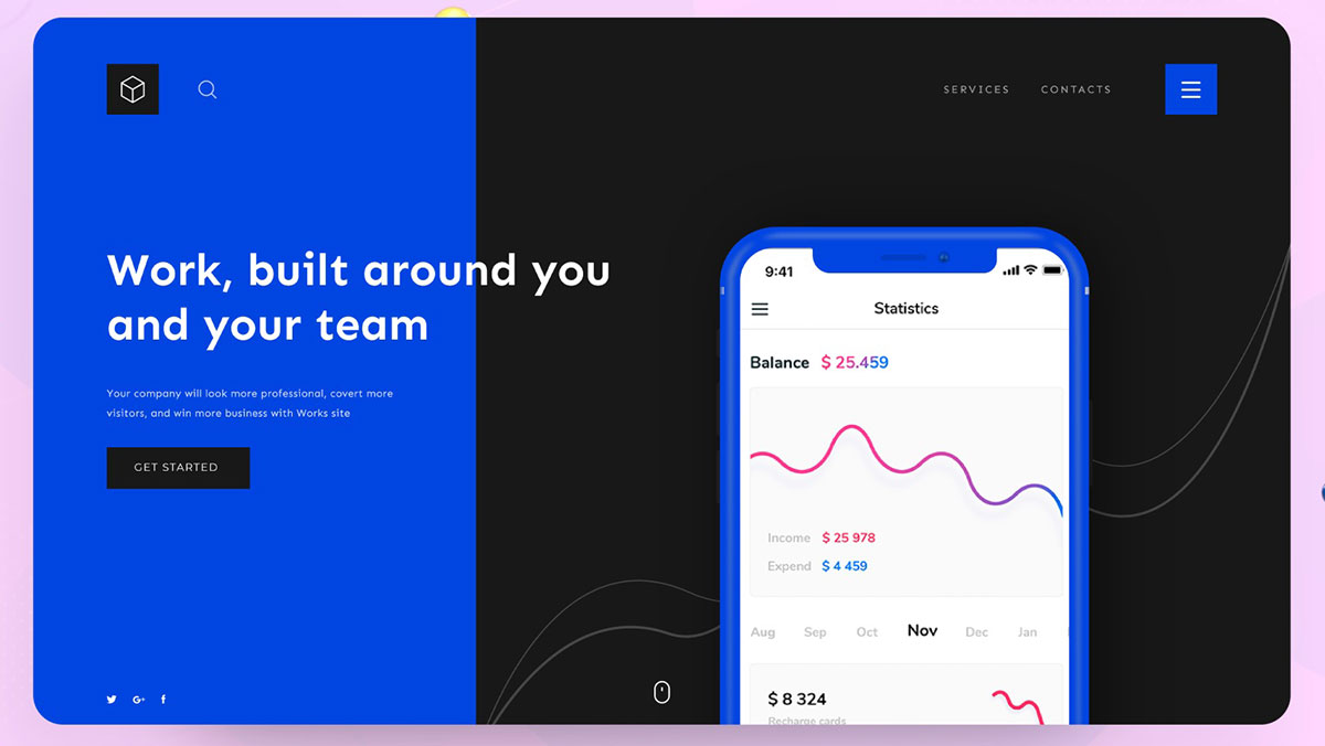 Analytic Service Provider Landing Page Template