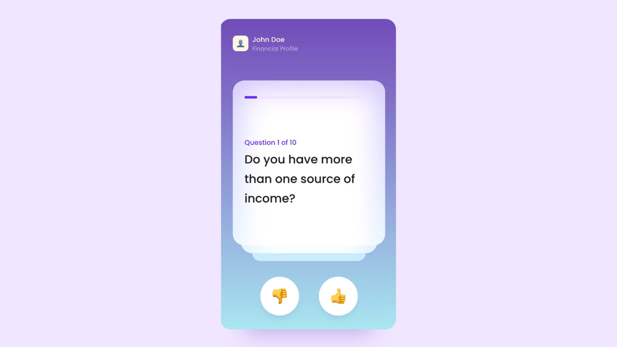 Cards Swipe Questionnaire Template