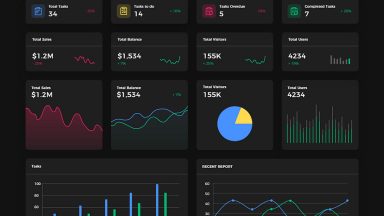 Free Admin Dashboard Adobe XD Templates - Xd File