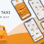 Quick Taxi App Design UI Kit XD files