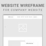 Company Website Wireframe For Adobe Xd