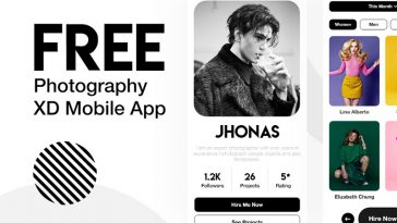 Photography App For Xd Prototype