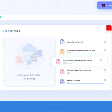 Free Adobe Simple Food Blog Template - Xd File