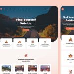 Camping Website XD Template