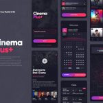 CinemaPlus Booking Movie Tickets App UI Kit Sketch