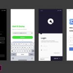 Free Login Mobile Screens XD Collection