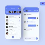 Free Message App Design Concept XD file