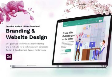 Medical UI XD Website Template