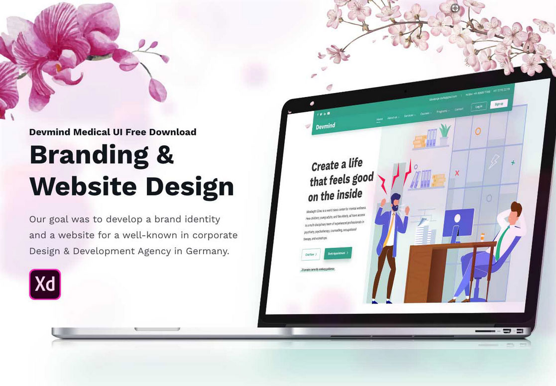 free-medical-ui-xd-website-template-free-adobe-xd-file