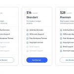 Free Pricing Plan XD Template