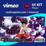 Vimeo UI Player Template Adobe XD