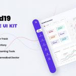 Covid19 Dashboard UI Kit XD