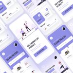 Workout Fitness App UI Sketch file