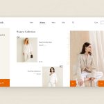 Fashion Store Online Shop Sketch Website Template