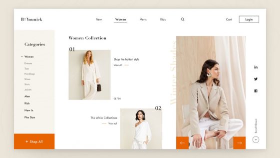 Free Fashion Ecommerce Website Template | Mon’sa - Xd File