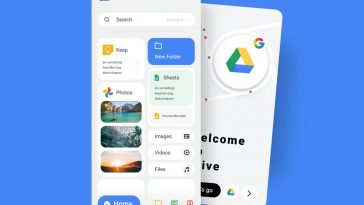Free Google Drive XD Simple Redesign Concept