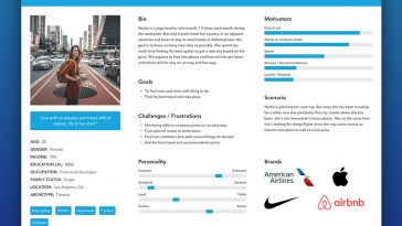 Free UX Persona Template in Adobe XD