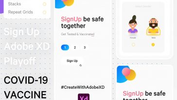 Free Free XD Animated Signup Concept