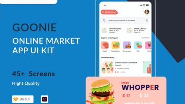 Goonie Online Market Free XD UI Kit