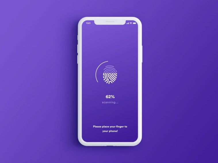 Touch ID Fingerprint XD Login Animation Template