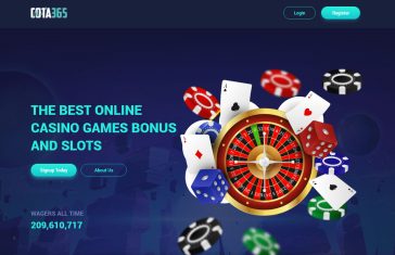 Casino Games Landing Page Free XD Template