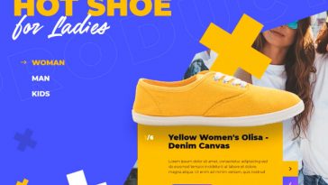 Footware Shop XD Website Template