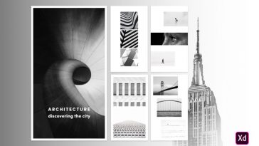 Free Architecture Instagram Stories XD Templates