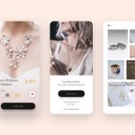 Jewelry Shop Online XD Mobile Template