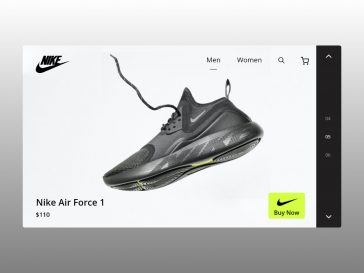Nike Product Card XD UI Template
