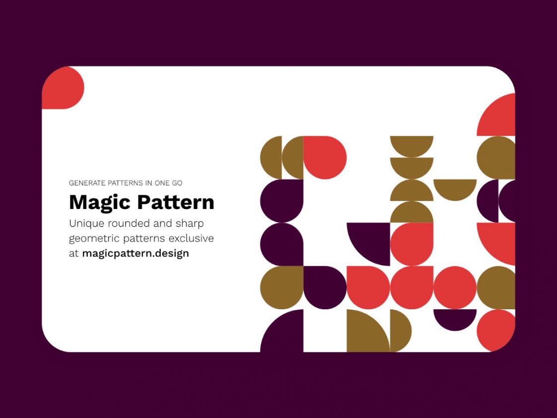 Free Magic Pattern 5 XD Hero Section Template - Free Website Xd File