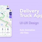Delivery Truck App XD Template