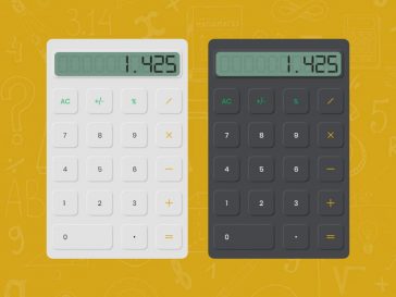 Free Adobe XD Calculator Illustration