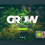 Grow Tree Nature Landing Page Template XD